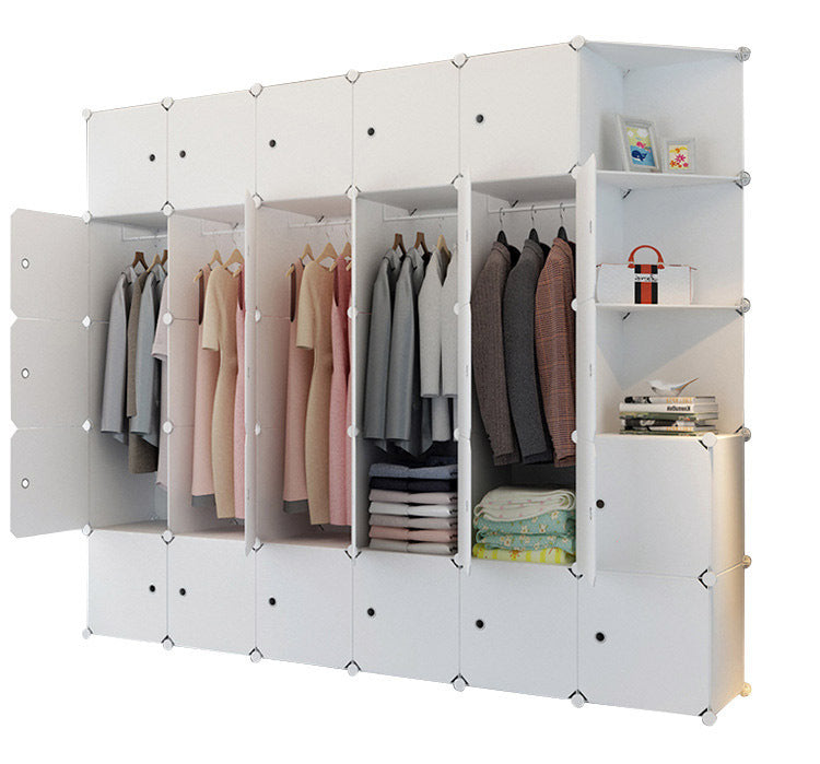 XXL DIY Cube Storage Cupboard Combination Wardrobe - Dshop.com.au