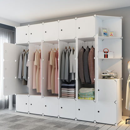 XXL DIY Cube Storage Cupboard Combination Wardrobe - Dshop.com.au