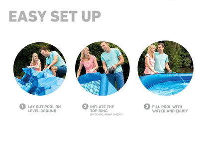 Intex Easy Set Inflatable Swimming Pool 8ft x 30" - Dshop.com.au