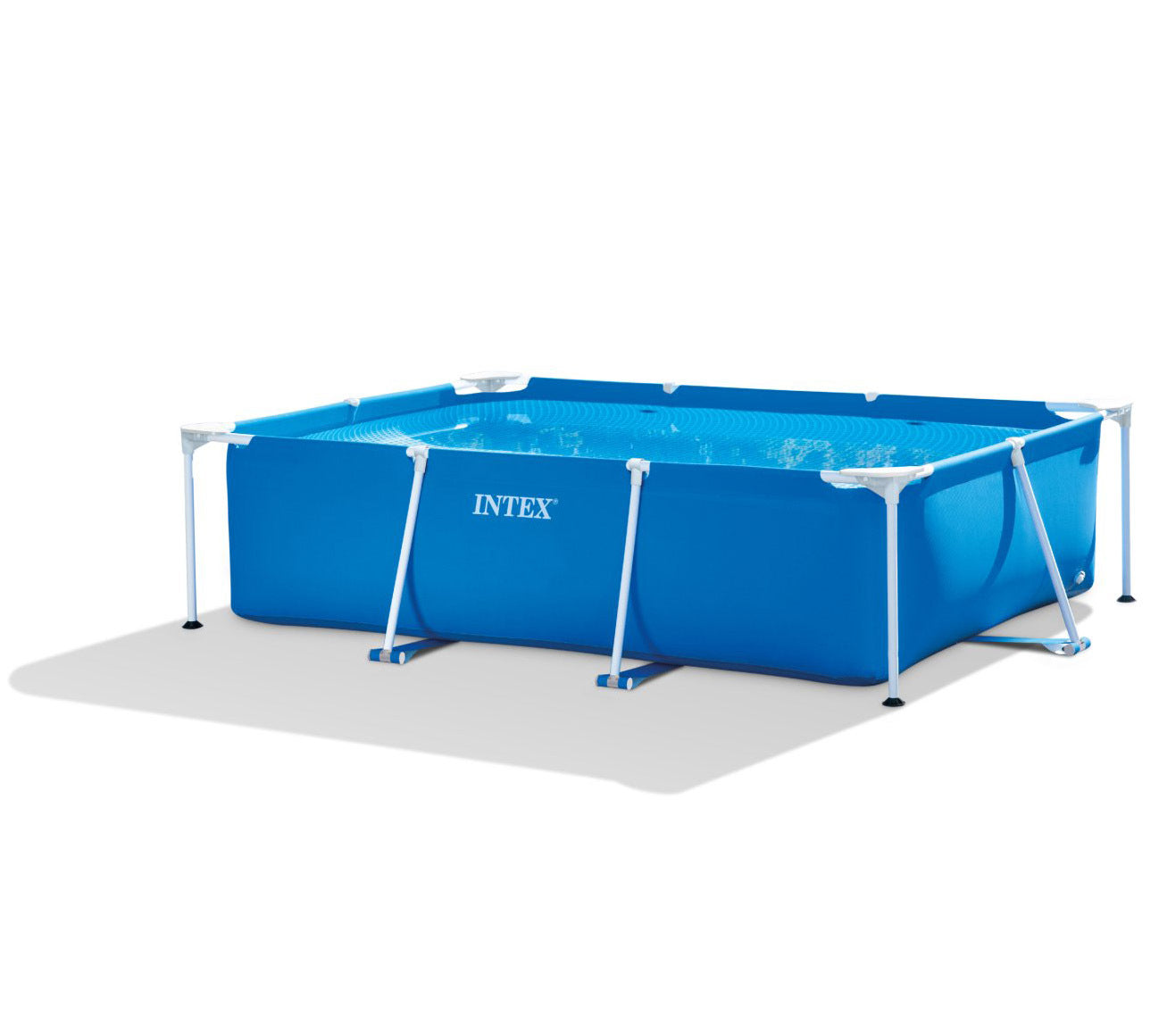 Intex Rectangle Metal Frame Above Ground Family Swimming Pool - Dshop.com.au