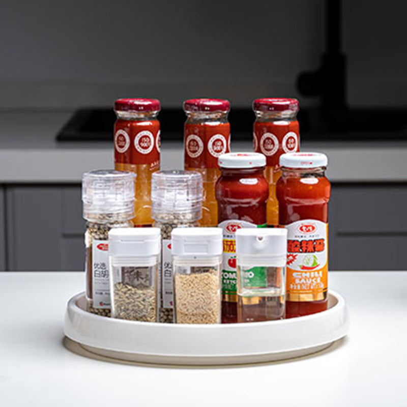 Rotating Spice Rack Lazy Suzan Kitchen Countertop Shelf Storage Organiser - Dshop.com.au