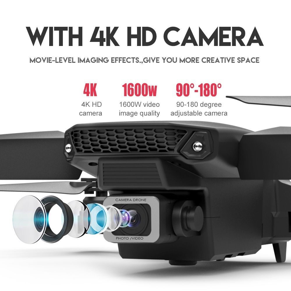 4K HD Dual Camera Dual Battery Wide-angle Quadcopter Remote Control Drone - Dshop.com.au