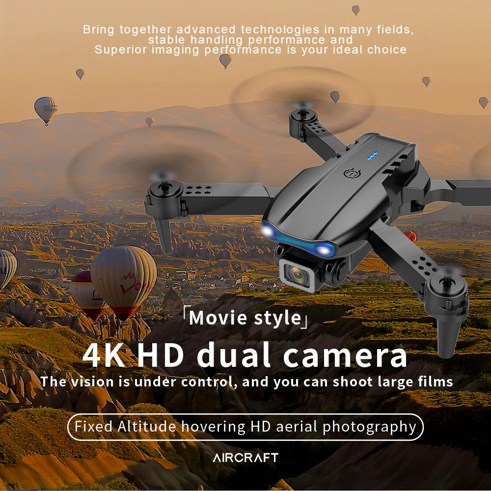 4K HD Dual Camera Dual Battery Wide-angle Quadcopter Remote Control Drone - Dshop.com.au