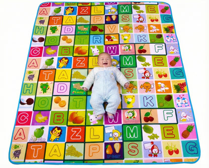 Double Sided Alphabet & Animal 1.8m x 1.2m Baby Mat Activity Rug
