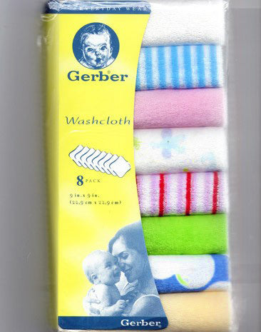 3 x Packs of 8 Baby Face Washers Hand Towels (24 PCS) - Dshop.com.au