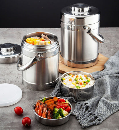 1.4L Stainless Steel Insulated Portable Thermos Food Jar Lunchbox Containers - Dshop.com.au