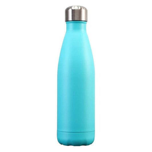 Stainless Steel Vacuum Insulated Sports Water Bottle Thermal Flask (Aqua)