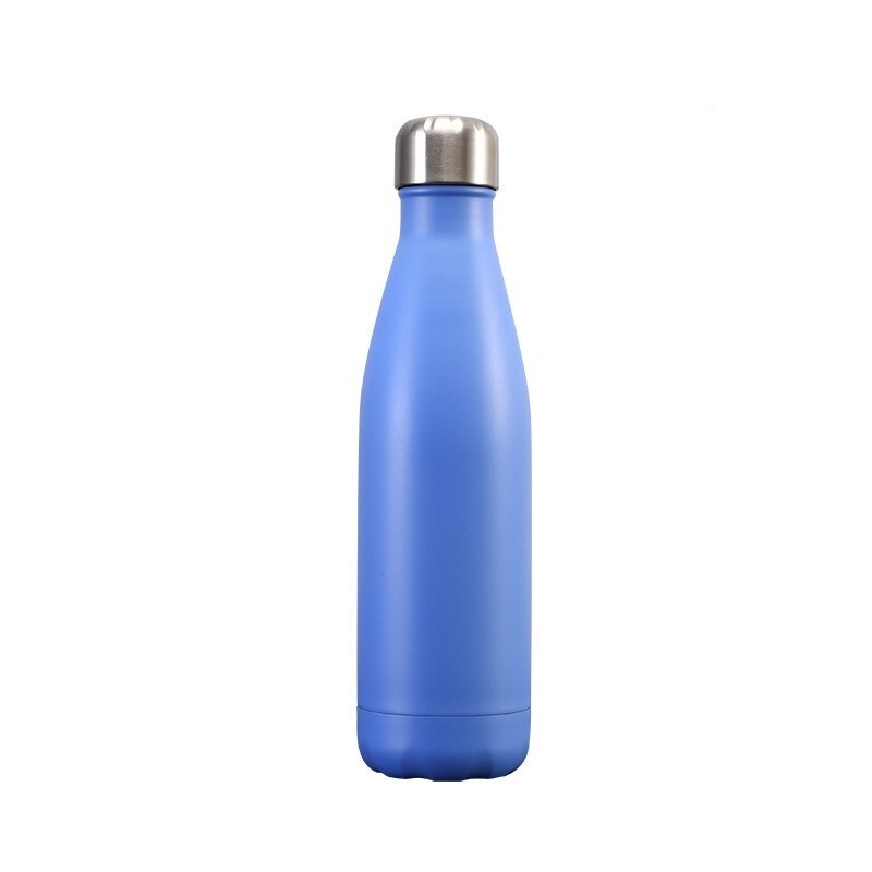 Stainless Steel Vacuum Insulated Sports Water Bottle Thermal Flask (Blue) - Dshop.com.au