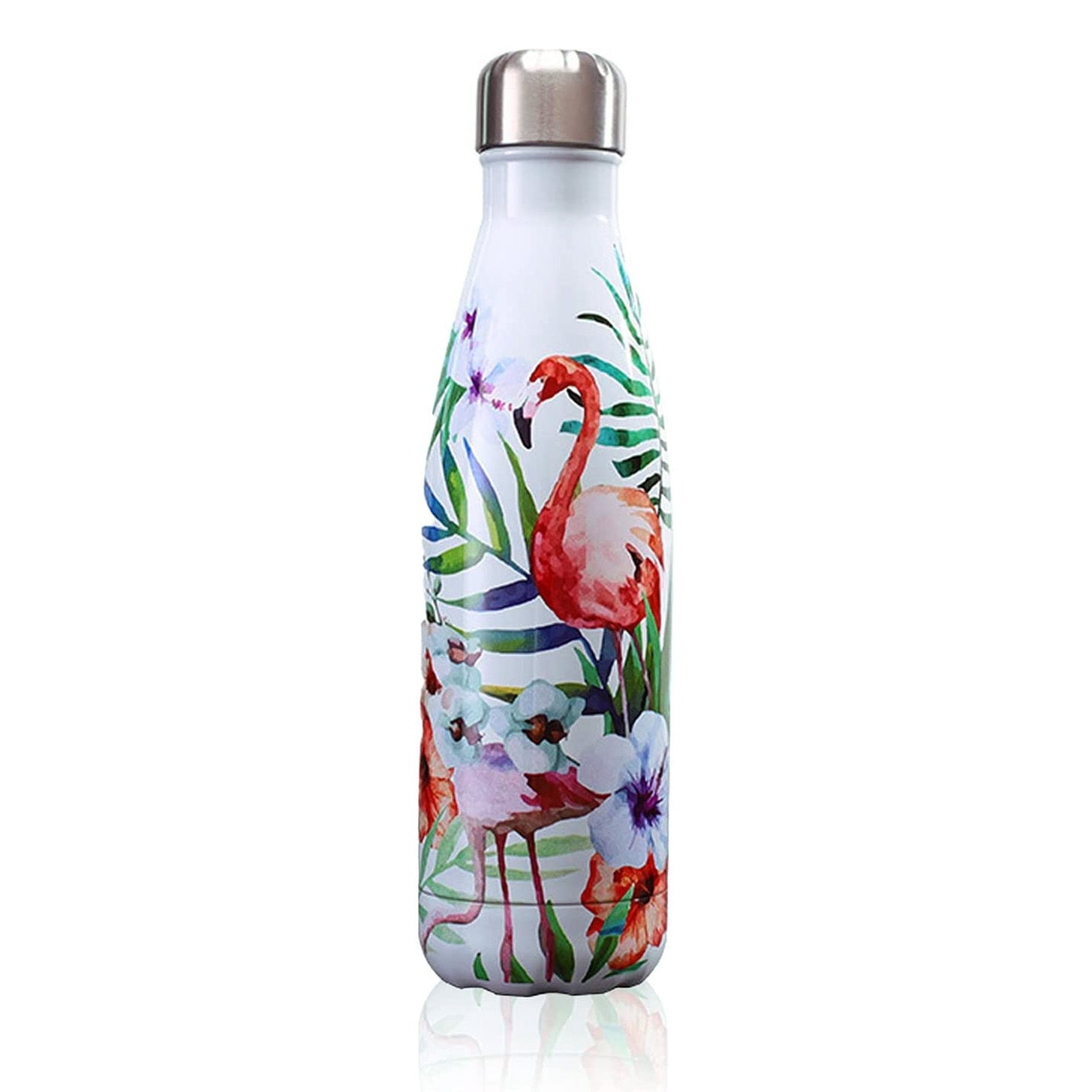 Stainless Steel Vacuum Insulated Water Bottle Thermal Flask (Flamingo) - Dshop.com.au