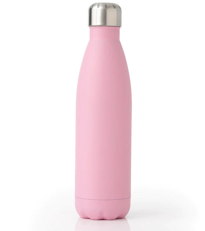 750ml Large Stainless Steel Vacuum Insulated Sports Water Bottle Thermal Flask (Pink) - Dshop.com.au