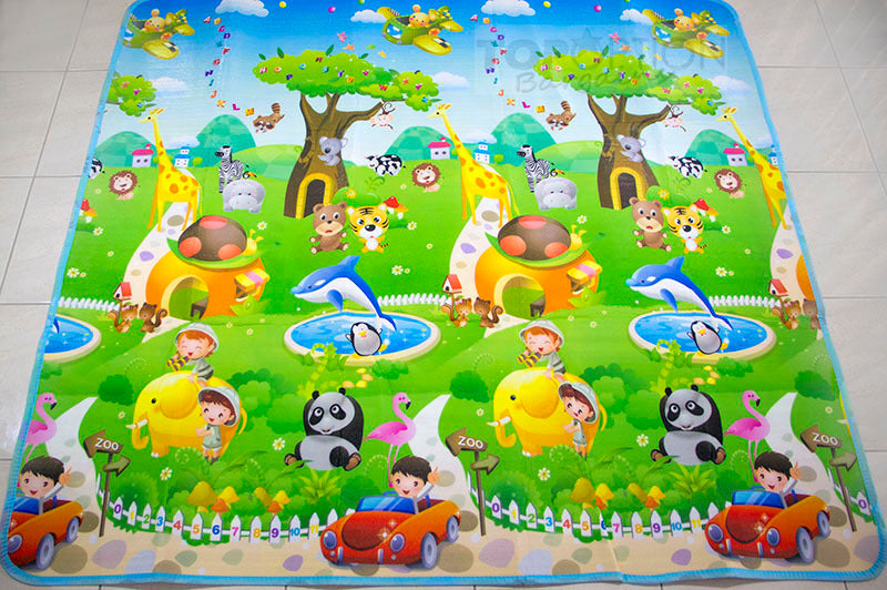 2m Double Sided Ocean Alphabet & Animal Fun Baby Kids Play Mat - Dshop.com.au