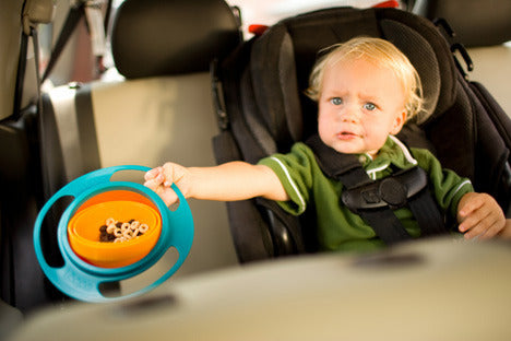 2 x No Spill Gyro Bowl Spill-Proof Rotating Snack Container for Kids - Dshop.com.au