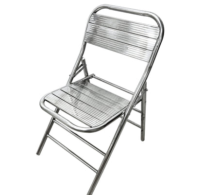 Set of 2 Superb Full 304 Stainless Steel Folding Chairs - Dshop.com.au