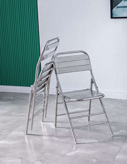 Set of 2 Superb Full 304 Stainless Steel Folding Chairs - Dshop.com.au