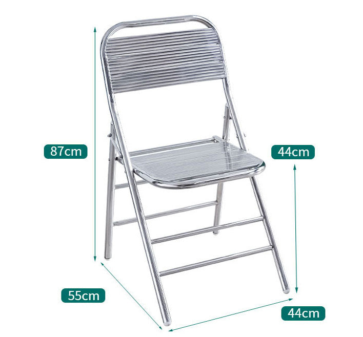 Set of 2 Superb Full 304 Stainless Steel Folding Chairs - Dshop.com.au