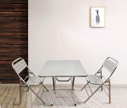 Set of 2 Superb Full 304 Stainless Steel Folding Chairs - Dshop.com.au