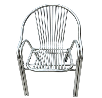 Set of 2 Superb Full 304 Stainless Steel Chairs - Dshop.com.au