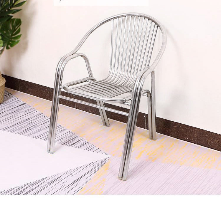 Set of 2 Superb Full 304 Stainless Steel Chairs - Dshop.com.au