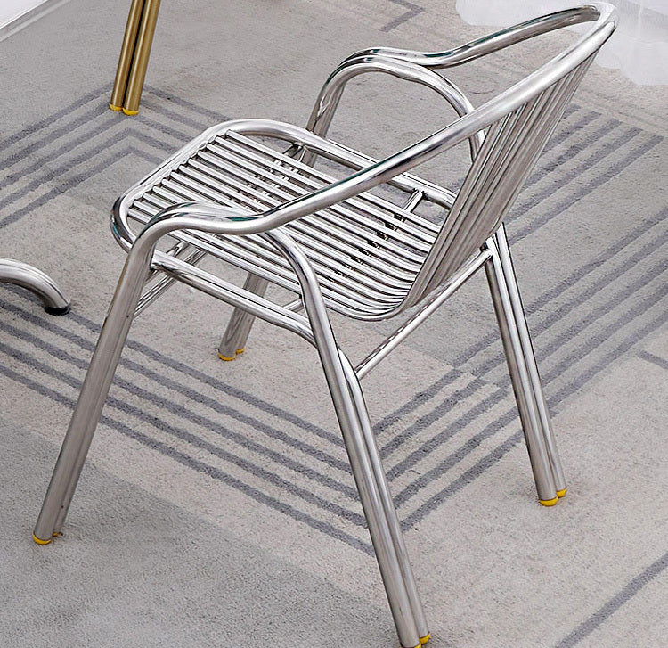 Set of 2 Superb Full 304 Stainless Steel Chairs - Dshop.com.au