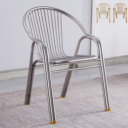 Set of 2 Superb Full 304 Stainless Steel Chairs - Dshop.com.au