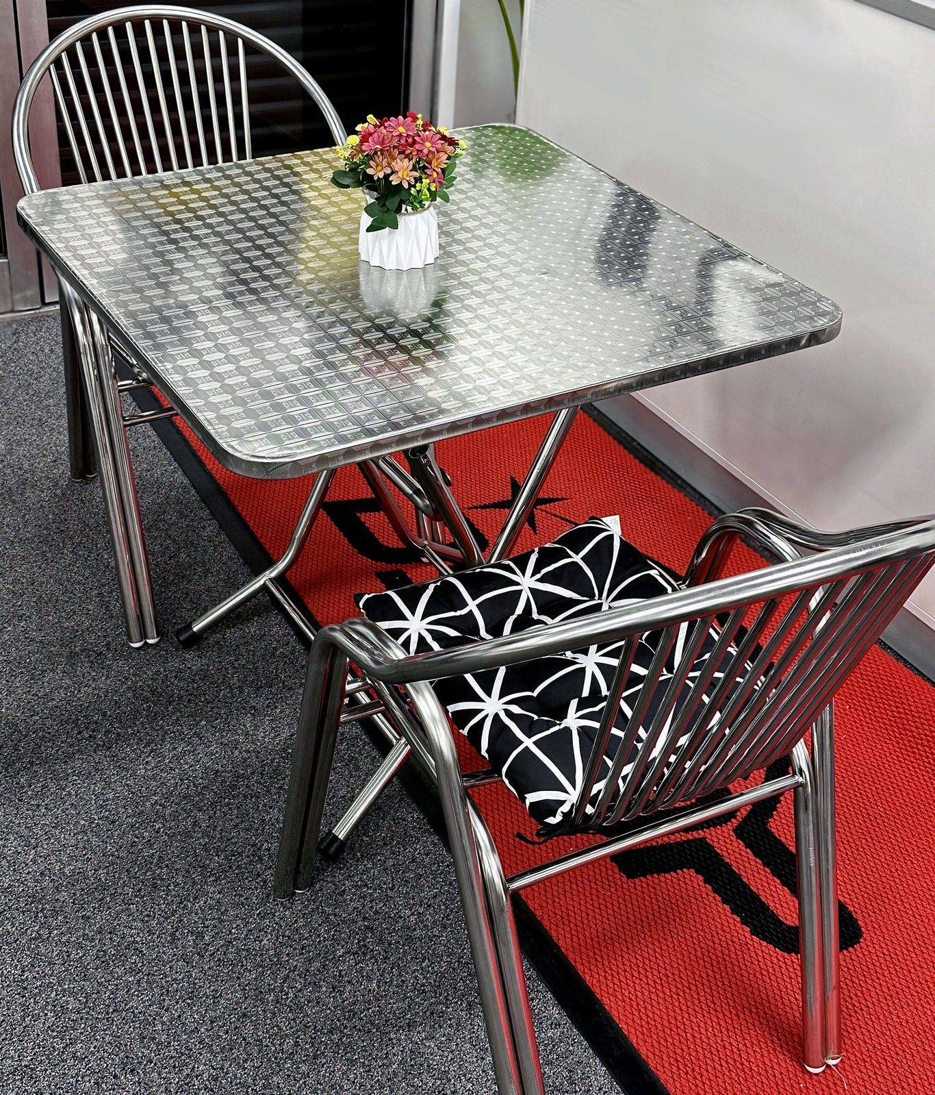 Set of 2 Superb Full 304 Stainless Steel Chairs - Dshop.com.au