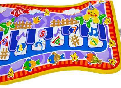 Musical Fish Piano Gym Baby Play Mat - Dshop.com.au