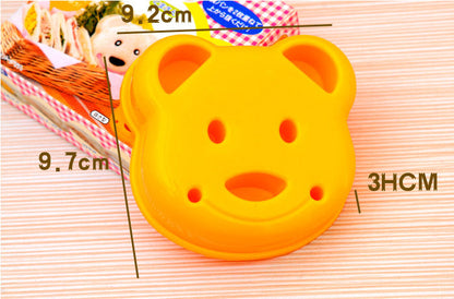 4 Pack Kitchen Tools: 2 Teddy Bear & 2 Car Sandwich Makers - Dshop.com.au