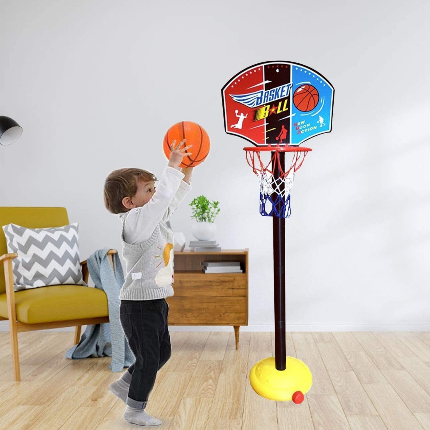 Portable Mini Toddler Kids Basketball Stand Kit - Dshop.com.au