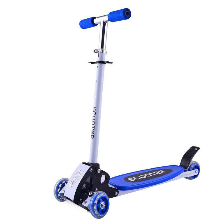 3 Wheels Lean and Steer Kids Tri Scooter (Blue) - Dshop.com.au