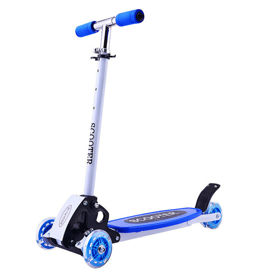 3 Wheels Lean and Steer Kids Tri Scooter (Blue) - Dshop.com.au