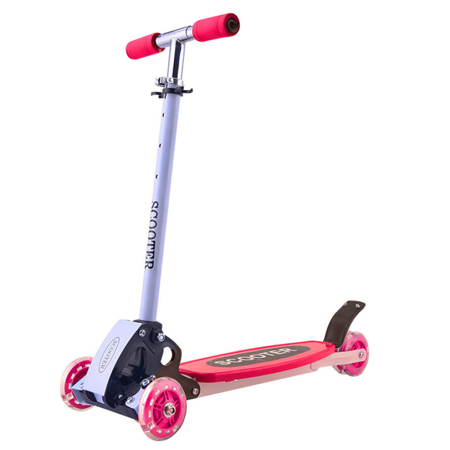 3 Wheels Lean and Steer Kids Tri Scooter (Red) - Dshop.com.au