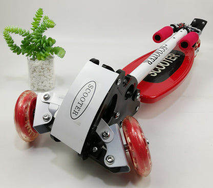 3 Wheels Lean and Steer Kids Tri Scooter (Red) - Dshop.com.au