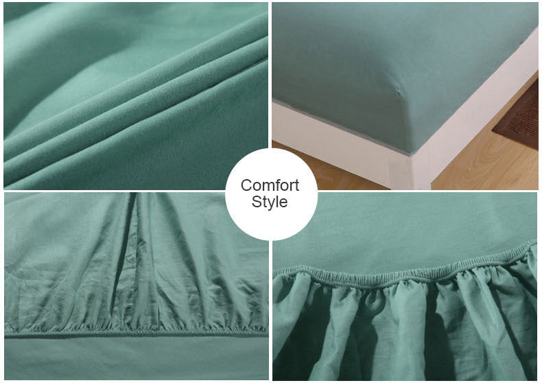 Luxe Home 3-Piece Bed Set Fitted Sheet and Pillowcases - Queen Size 150cm (Sage Green) - Dshop.com.au