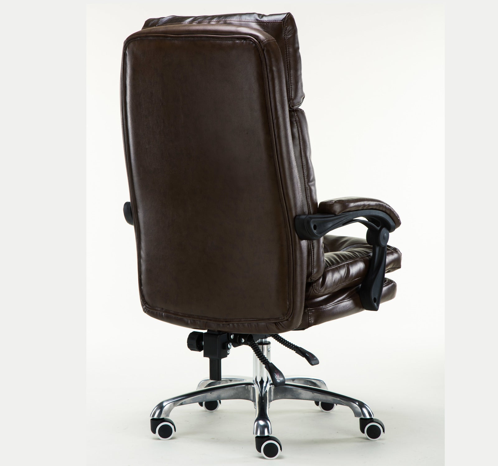 President Premium Plush Executive Reclining Office Chair (Dark Brown) - Dshop.com.au