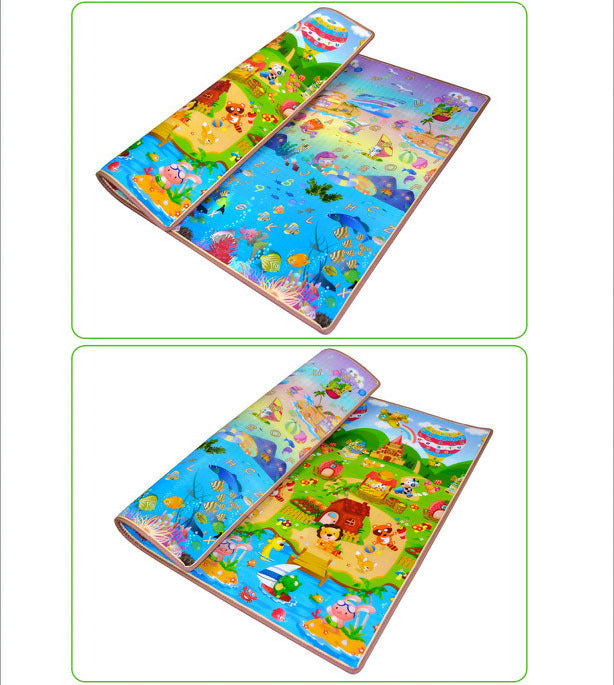 XXL Double Sided 20mm Extra Thick Baby Kids Play Mat 2m - Dshop.com.au