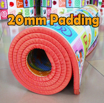 XXL Double Sided 20mm Extra Thick Baby Kids Play Mat 2m - Dshop.com.au