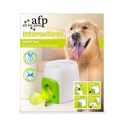 Automatic Pet Feeder Interactive Fetch & Treat Toy Tennis Ball Launcher Dog Training Machine - Dshop.com.au