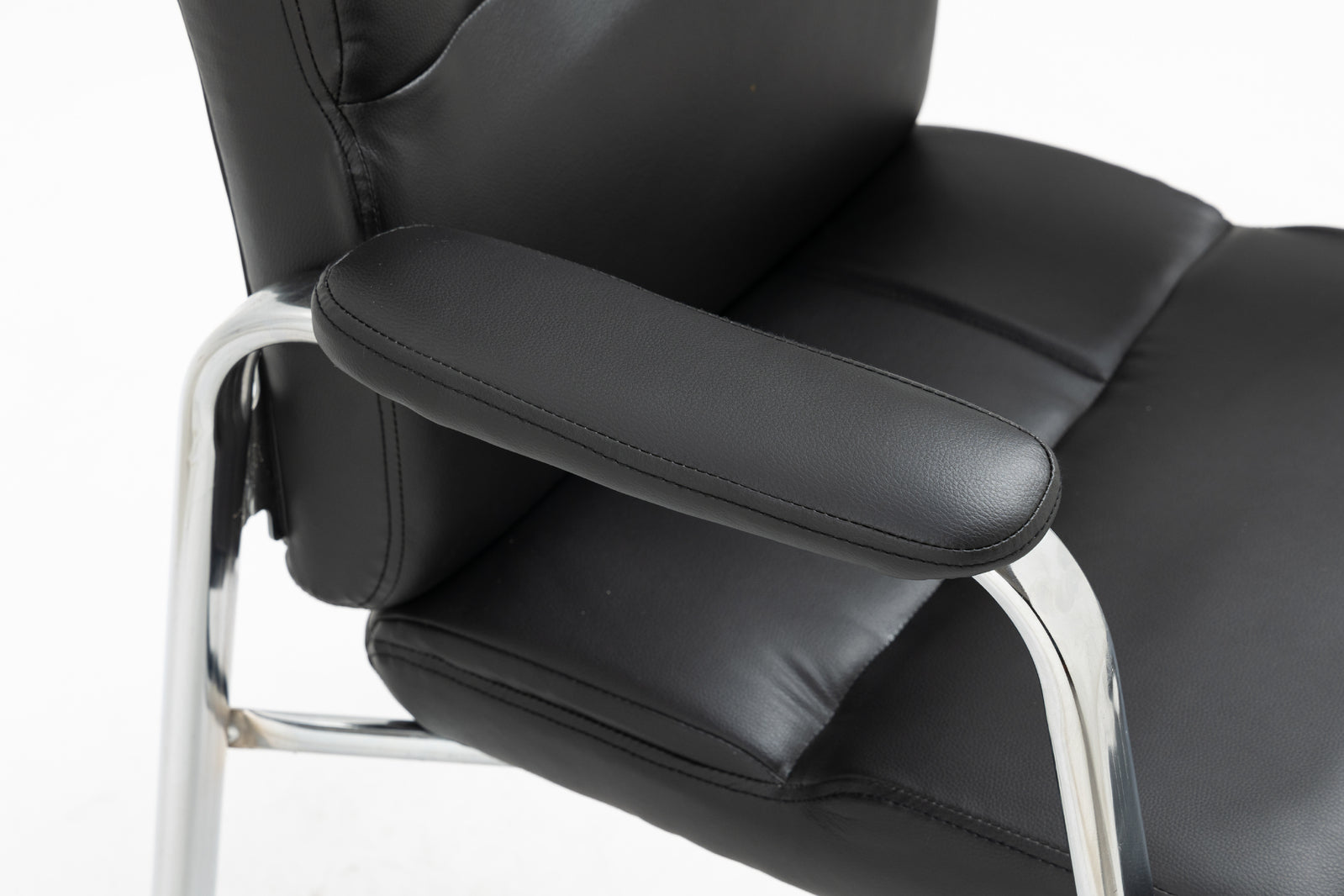 2 x Elite Executive Office Visitor Conference Chair (Black - Set of 2) - Dshop.com.au