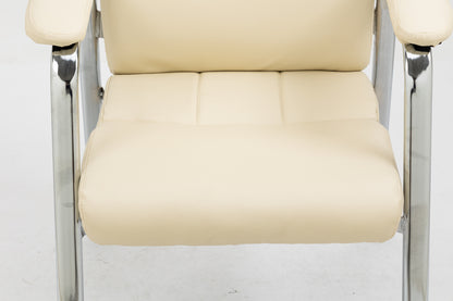 2 x Elite Executive Office Visitor Conference Chair (Ivory - Set of 2) - Dshop.com.au