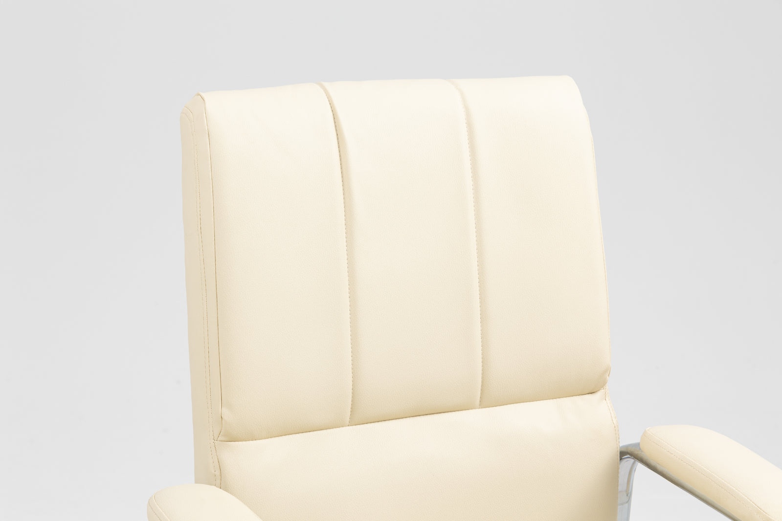 2 x Elite Executive Office Visitor Conference Chair (Ivory - Set of 2) - Dshop.com.au