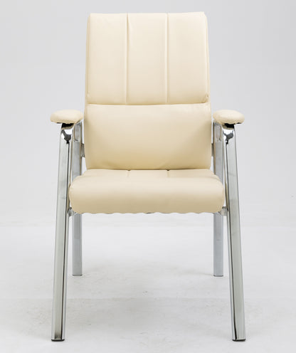 2 x Elite Executive Office Visitor Conference Chair (Ivory - Set of 2) - Dshop.com.au