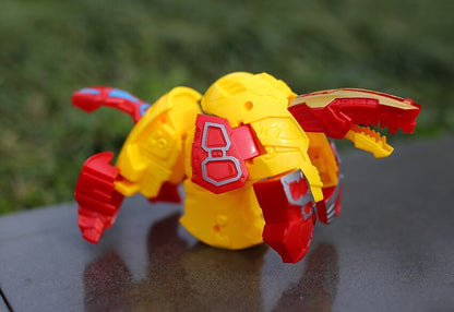 12-piece Dinosaur Transformer Collection Robot Transforming Toy Set - Dshop.com.au