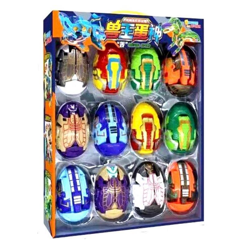 12-piece Dinosaur Transformer Collection Robot Transforming Toy Set - Dshop.com.au