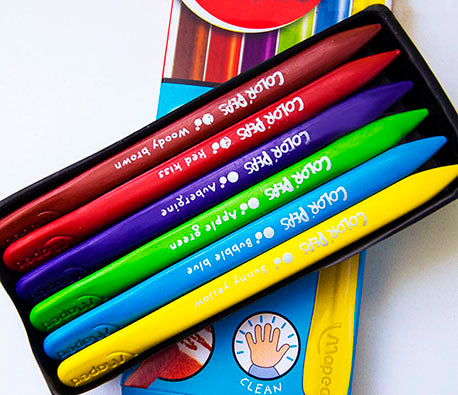 Maped Plastic Crayons 6 Colours - Dshop.com.au