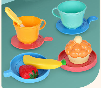 48-Piece Music Tea Party Teapot Pretend Food Toy Play Set - Dshop.com.au