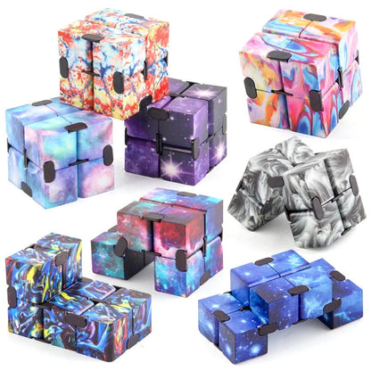 Galaxy Space Infinity Cube Magic Puzzle Stress Relief Fidget Toy - Dshop.com.au