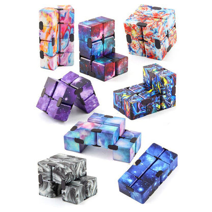 Galaxy Space Infinity Cube Magic Puzzle Stress Relief Fidget Toy - Dshop.com.au