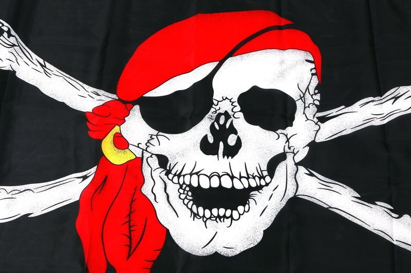 Large Jolly Roger Pirate Flag - 90cm x 150cm - Dshop.com.au