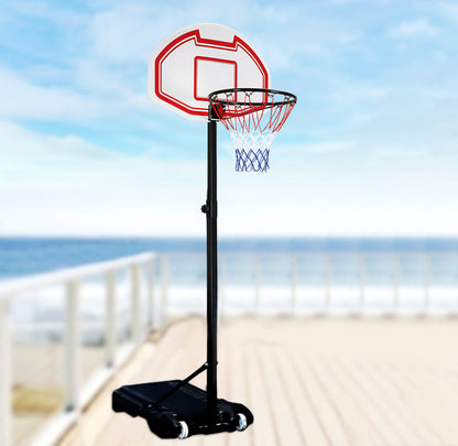 Heavy Duty Steel Portable Basketball Hoop System (Height Adjustable 2 - 2.5m) - Dshop.com.au