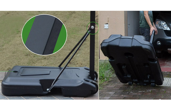 Heavy Duty Steel Portable Basketball Hoop System (Height Adjustable 2 - 2.5m) - Dshop.com.au